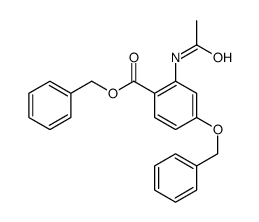 benzyl 2-acetamido-4-phenylmethoxybenzoate Structure