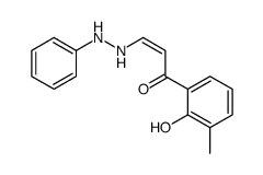 1-(2-hydroxy-3-methylphenyl)-3-(2-phenylhydrazinyl)prop-2-en-1-one Structure