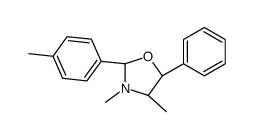 (2S,4S,5R)-3,4-dimethyl-2-(4-methylphenyl)-5-phenyl-1,3-oxazolidine结构式
