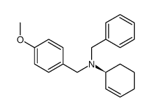 (S)-N-benzyl-N-(p-methoxybenzyl)(cyclohex-2-enyl)amine结构式