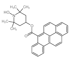 (1-hydroxy-2,2,6,6-tetramethylpiperidin-4-yl) benzo[b]pyrene-6-carboxylate结构式