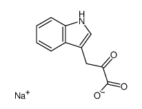β-(3-indolyl)-α-ketopropanoic acid sodium salt Structure