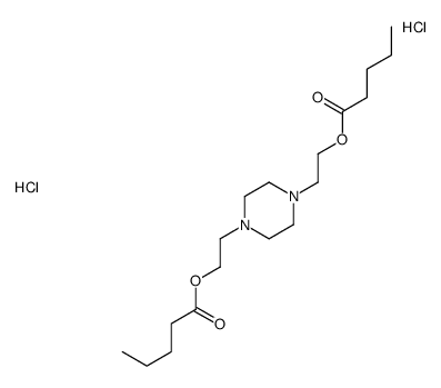 2-[4-(2-pentanoyloxyethyl)piperazin-1-yl]ethyl pentanoate,dihydrochloride Structure