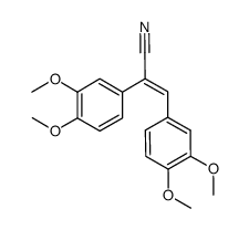 (E)-α-(3,4-dimethoxyphenyl)-3,4-dimethoxycinnamonitrile Structure
