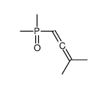 1-dimethylphosphoryl-3-methylbuta-1,2-diene结构式