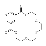 3,6,12,15-tetraoxa-9-thia-19-azabicyclo[15.3.1]henicosa-18,20,22-triene-2,16-dione Structure