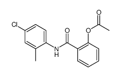 2-[[(4-chloro-2-methylphenyl)amino]carbonyl]phenyl acetate结构式
