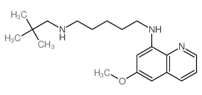 1,5-Pentanediamine,N1-(2,2-dimethylpropyl)-N5-(6-methoxy-8-quinolinyl)-结构式