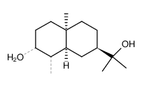 4α,5α-eudesmane-3β,11-diol Structure