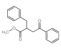 Benzenebutanoic acid, g-oxo-a-(phenylmethyl)-, methyl ester Structure