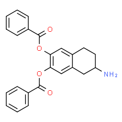 dibenzoyl 2-amino-6,7-dihydroxy-1,2,3,4-tetrahydronaphthalene结构式