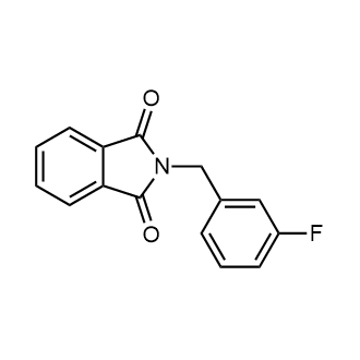 2-[(3-氟苯基)甲基]异吲哚-1,3-二酮结构式