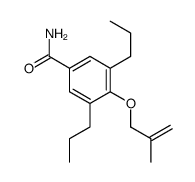 3,5-Dipropyl-4-(2-methylallyloxy)benzamide structure