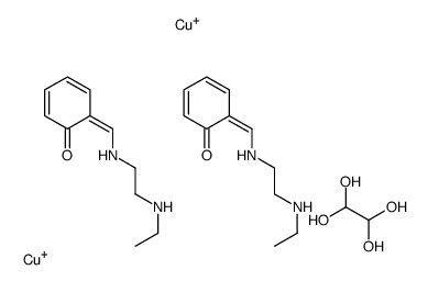 copper(1+),ethane-1,1,2,2-tetrol,6-[[2-(ethylamino)ethylamino]methylidene]cyclohexa-2,4-dien-1-one Structure