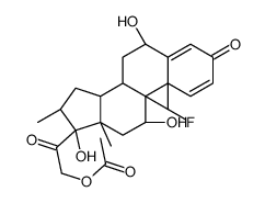 [2-[(6R,8S,9R,10S,11S,13S,14S,16R,17R)-9-fluoro-6,11,17-trihydroxy-10,13,16-trimethyl-3-oxo-6,7,8,11,12,14,15,16-octahydrocyclopenta[a]phenanthren-17-yl]-2-oxoethyl] acetate Structure