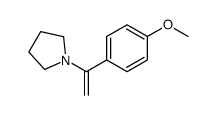 1-[1-(4-methoxyphenyl)ethenyl]pyrrolidine Structure