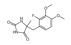 5-(2-fluoro-3,4-dimethoxy-benzyl)-5-methyl-imidazolidine-2,4-dione Structure