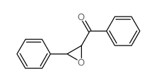 反式-1,3-二苯基-2,3-环氧丙-1-酮结构式