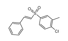 1-Chloro-2-methyl-4-((E)-2-phenyl-ethenesulfonyl)-benzene结构式