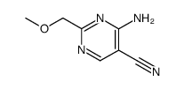 4-Amino-2-(MethoxyMethyl)pyrimidine-5-carbonitrile Structure
