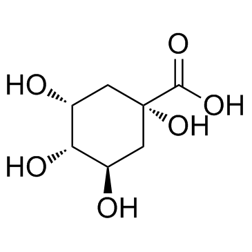 D-(-)-奎宁酸结构式