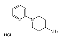 4-Piperidinamine, 1-(2-pyridinyl)-, hydrochloride (1:1) Structure