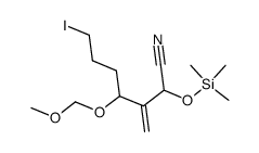 7-iodo-4-(methoxymethoxy)-3-methylene-2-((trimethylsilyl)oxy)heptanenitrile结构式