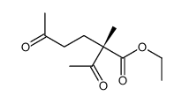 ethyl (2S)-2-acetyl-2-methyl-5-oxohexanoate结构式