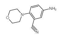 5-氨基-2-吗啉-4-基苯甲腈结构式
