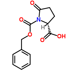 (R)-1-(苄氧羰基)-5-氧代吡咯烷-2-羧酸结构式