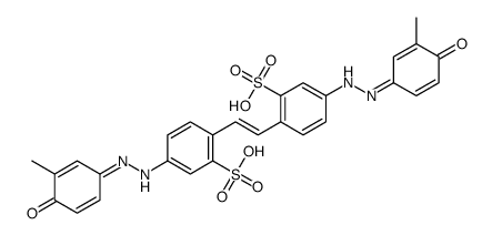 4,4'-bis[(4-hydroxy-3-methylphenyl)azo]stilbene-2,2'-disulphonic acid结构式