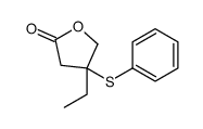 4-ethyl-4-phenylsulfanyloxolan-2-one结构式