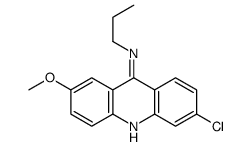 6-chloro-2-methoxy-N-propyl-acridin-9-amine Structure
