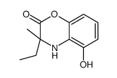 3-ethyl-5-hydroxy-3-methyl-4H-1,4-benzoxazin-2-one结构式