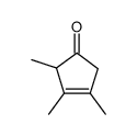 2,3,4-trimethylcyclopent-2-enone结构式