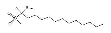 methyl(2-(methylsulfonyl)tetradecan-2-yl)sulfane Structure