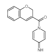 4(1H)-Pyridinimine, 1-(2H-1-benzopyran-3-ylcarbonyl)- Structure
