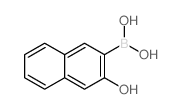 (3-羟基萘-2-基)硼酸结构式