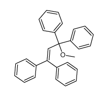 3-methoxy-1,1,3,3-tetraphenylpropene Structure