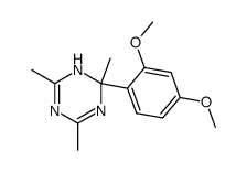 2,4,6-trimethyl-2-(2,4-dimethoxyphenyl)-1,2-dihydro-1,3,5-triazine结构式