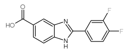 2-(3,4-Difluoro-phenyl)-1H-benzimidazole-5-carboxylic acid structure