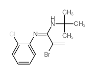2-Propenimidamide, 2-bromo-N-(2-chlorophenyl)-N-(1, 1-dimethylethyl)-结构式
