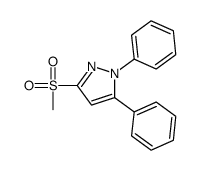 1,5-二苯基-3-甲烷磺酰基-1H-吡唑结构式