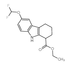 ethyl 6-(difluoromethoxy)-2,3,4,9-tetrahydro-1h-carbazole-1-carboxylate Structure