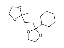 2-cyclohexyl-2-(2-(2-methyl-1,3-dioxolan-2-yl)ethyl)-1,3-dioxolane结构式