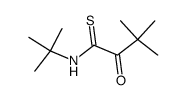 N-tert-Butyl-3,3-dimethyl-2-oxobutansaeurethioamid结构式