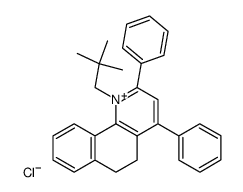 1-neopentyl-2,4-diphenyl-5,6-dihydrobenzo(h)quinolinium chloride Structure