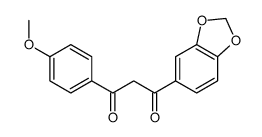1-(1,3-benzodioxol-5-yl)-3-(4-methoxyphenyl)propane-1,3-dione结构式