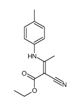 ethyl 2-cyano-3-(4-methylanilino)but-2-enoate结构式