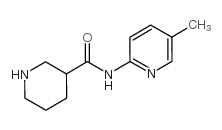 N-(5-甲基吡啶-2-基)哌啶-3-甲酰胺结构式